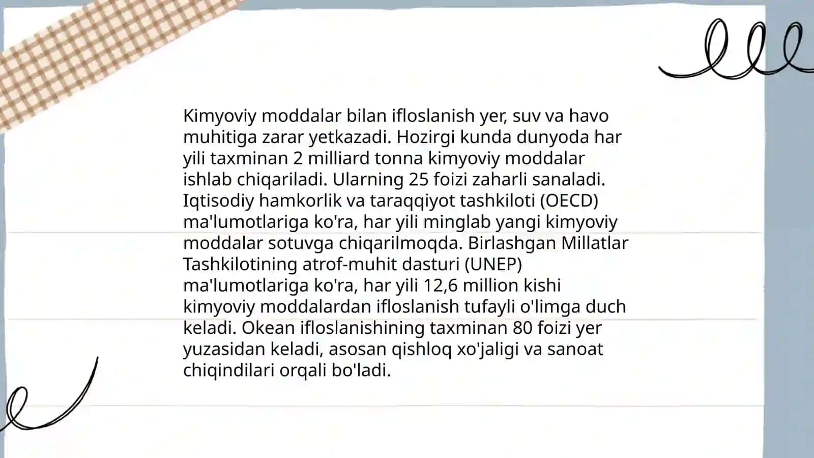 Suv havzalarini ifloslanish darajasini belgilash va uni tozalash 4