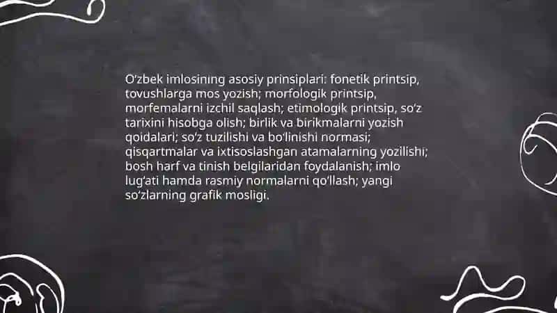 O‘zbek tilining imlo qoidalari va soha egalarining savodxonligi 4