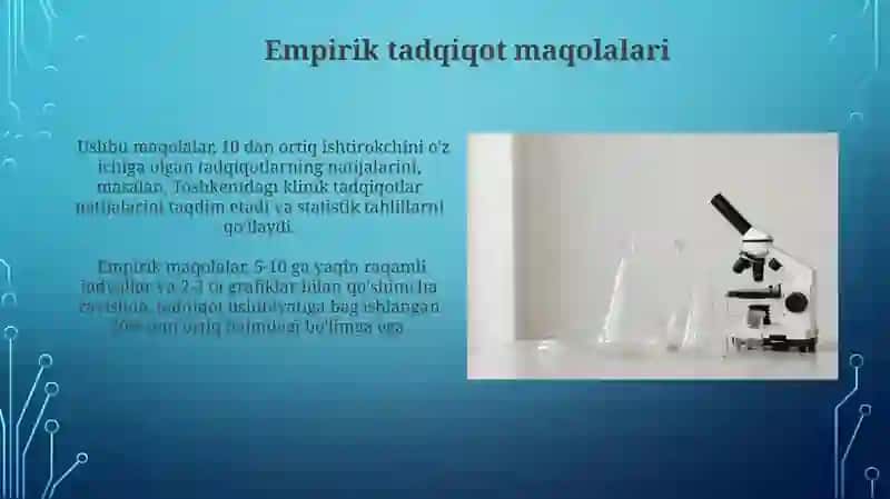Ilmiy maqola turlari va ularning o'ziga xos xususiyatlari 4