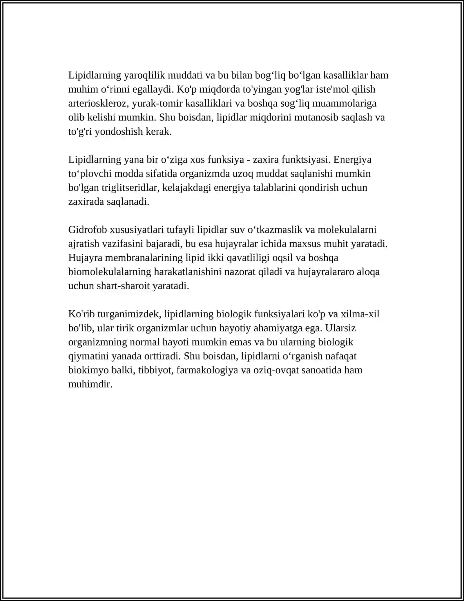 LIPID VA LIPOIDLAR 4