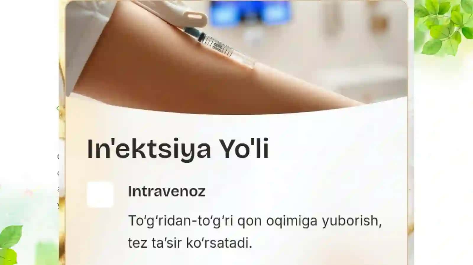 Dori moddalarini yuborish usullari 4