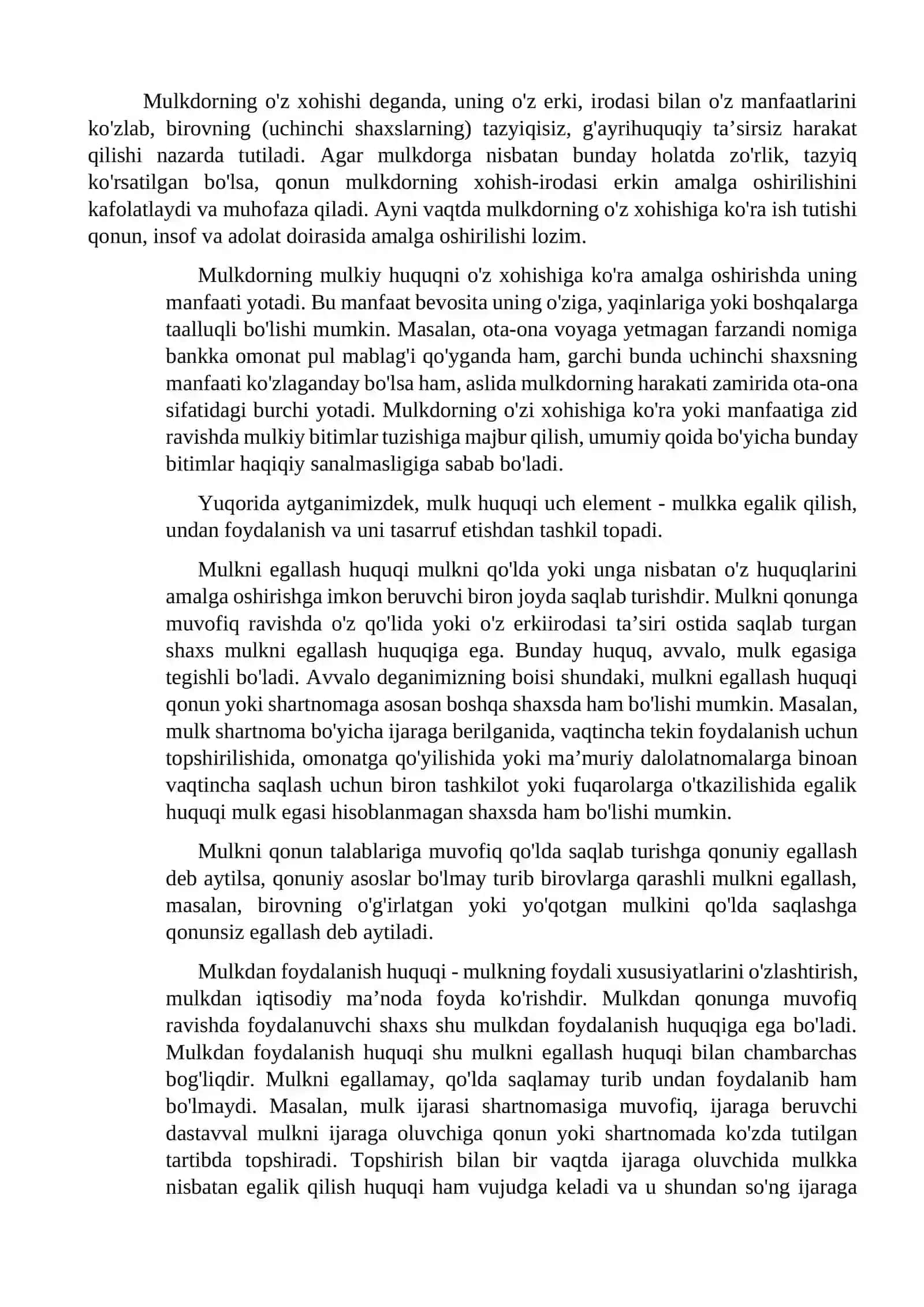 Mulk huquqi tushunchasi 4