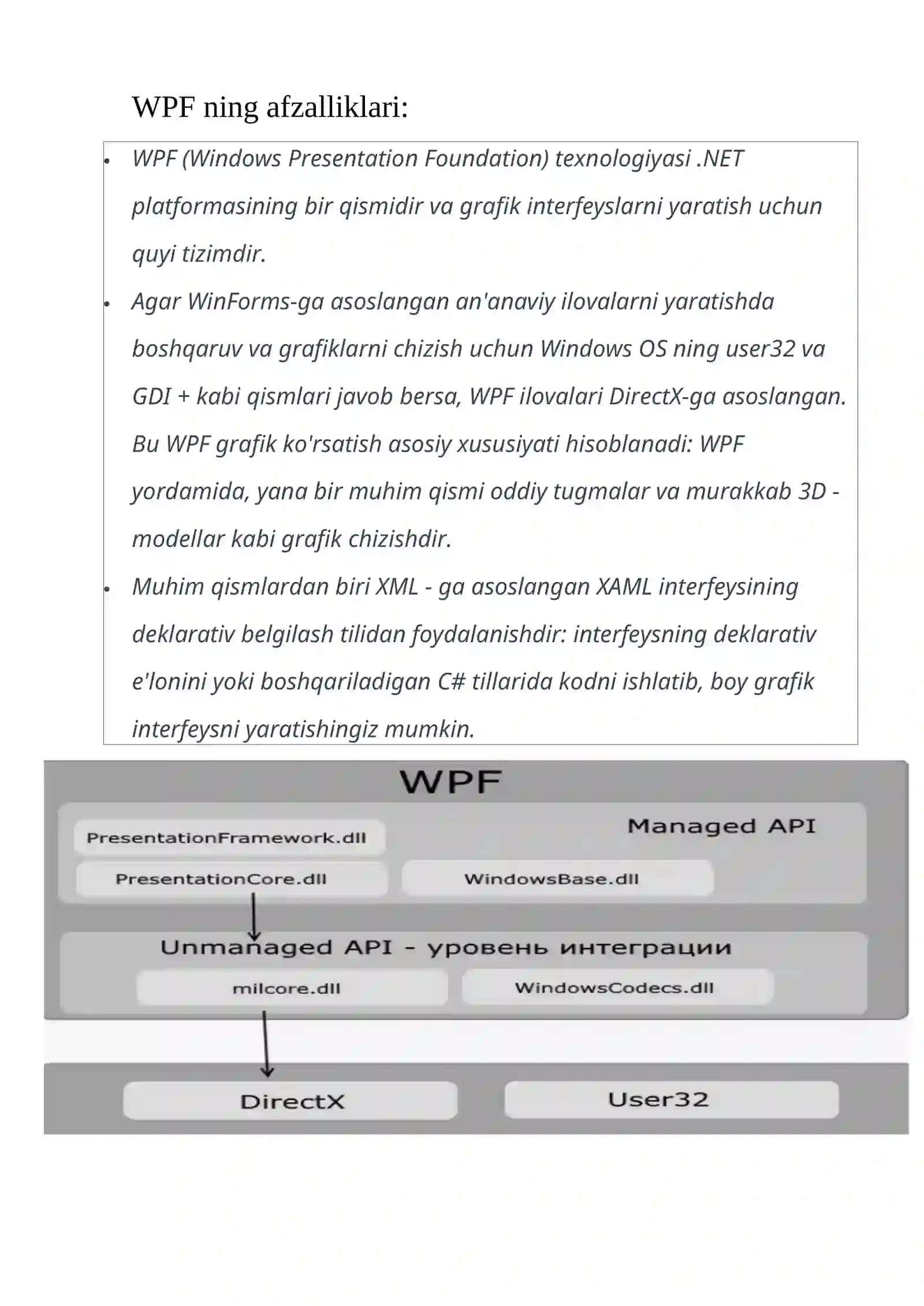 WPF da berilganlar bilan ishlash 4