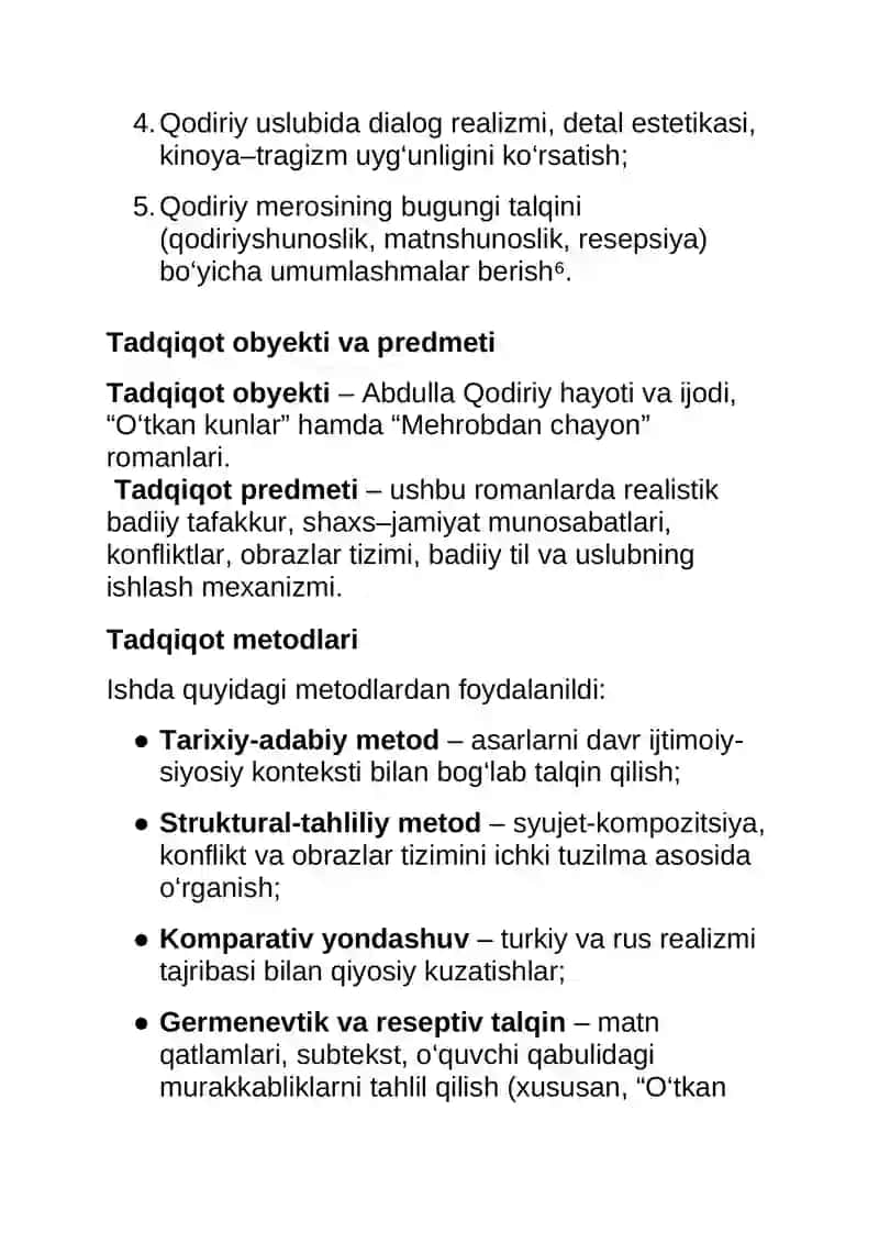 Abdulla Qodiriy – o‘zbek realistik romanchiligining asoschisi 4