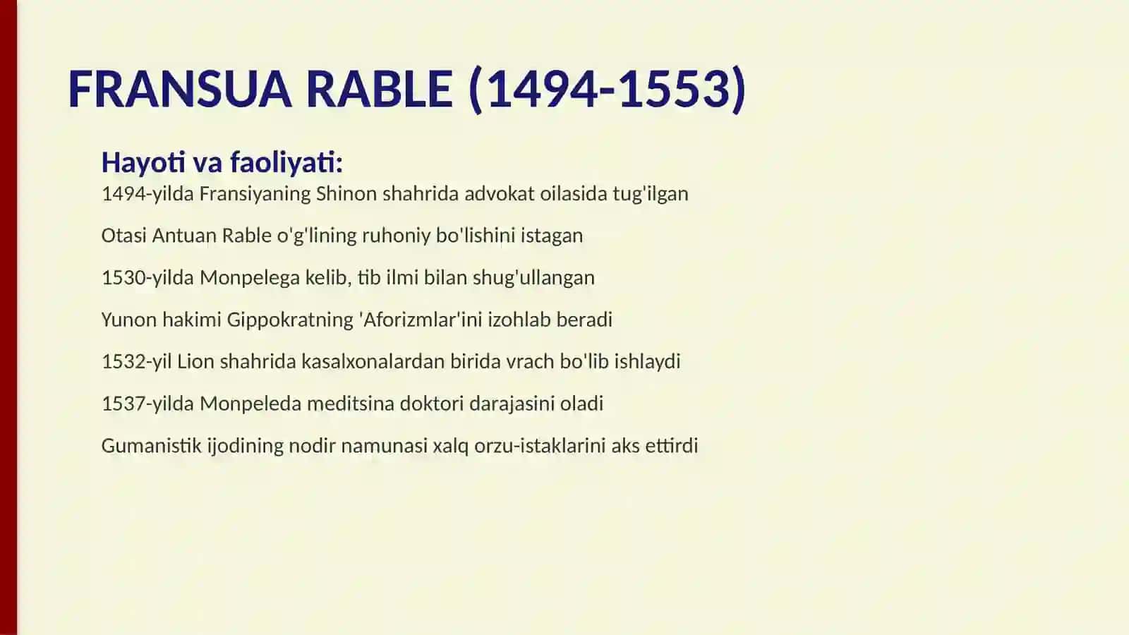 UYG'ONISH DAVRI ADABIYOTI 4