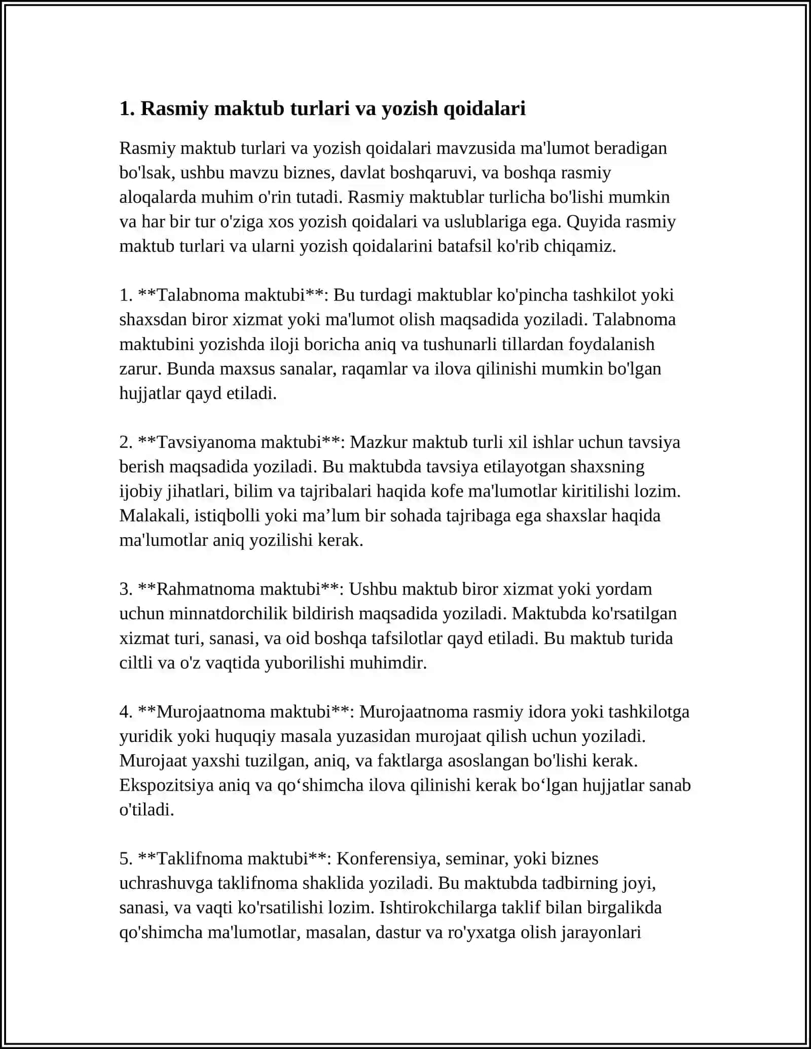 RASMIY MAKTUB TANLOVI 4