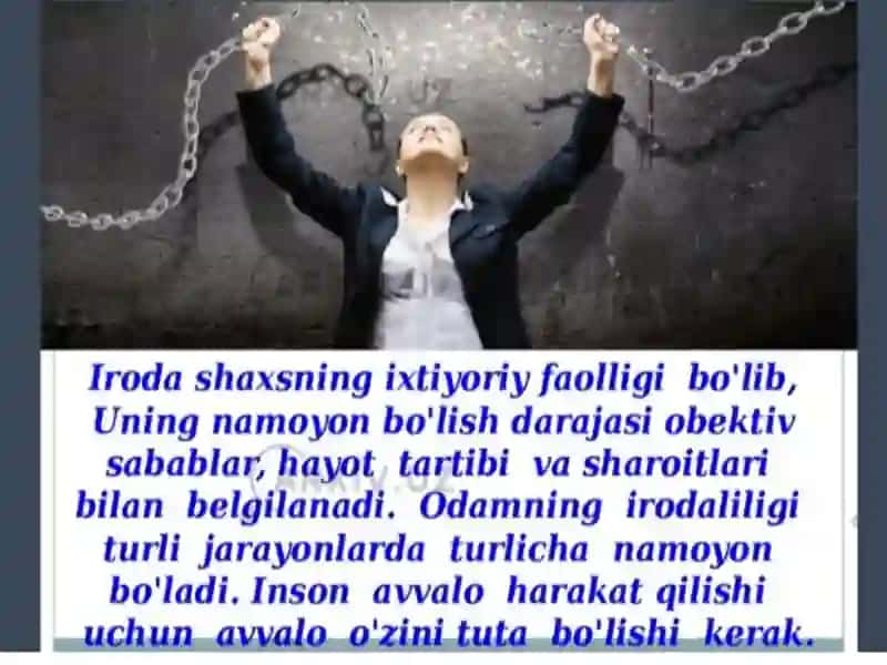 Iroda-shaxs xususiyati sifatida 4