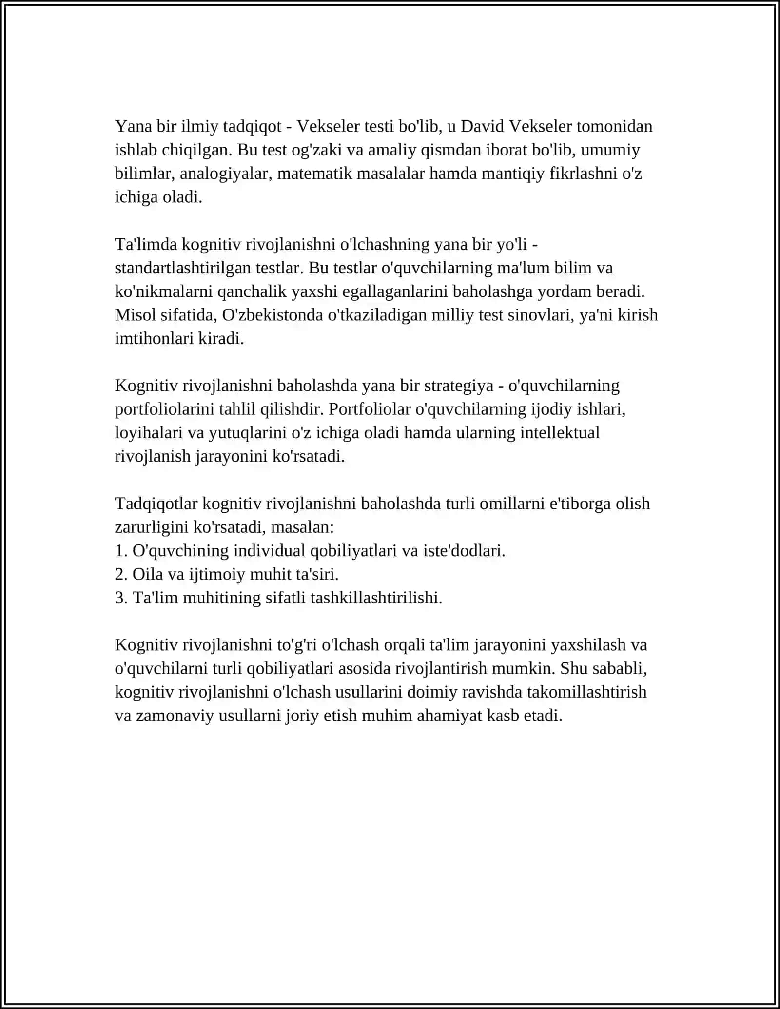 TA’LIM OLGANLIKNI TASHXIS ETISH 4