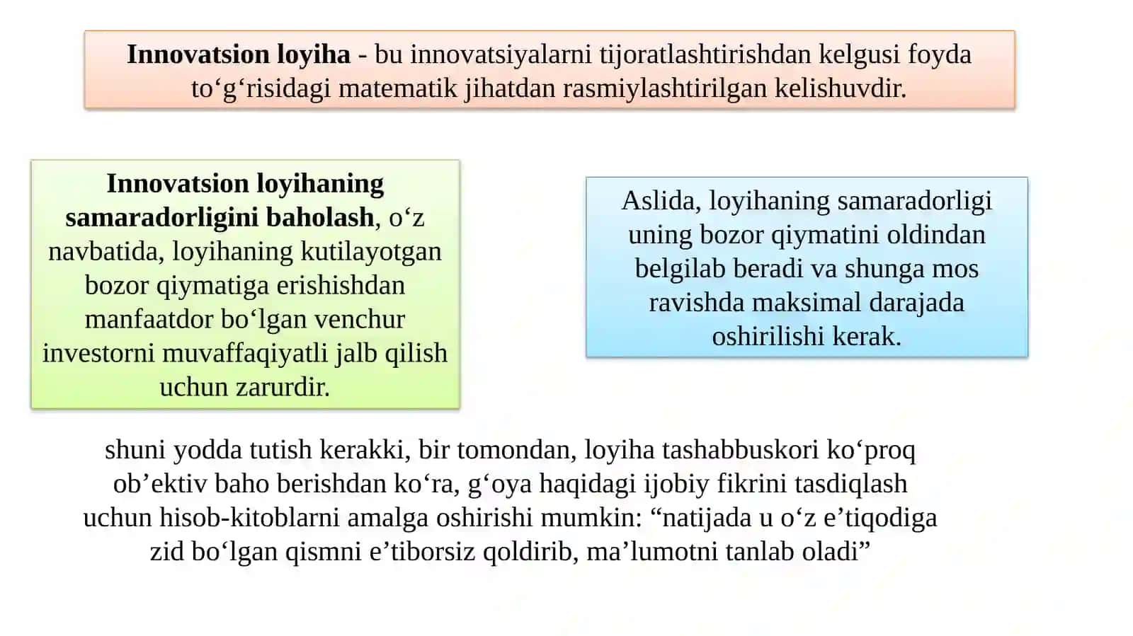 INNOVATSION LOYIHALAR ISHLAB CHIQISH 4