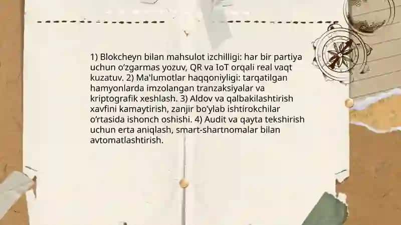 Har xil faoliyat sohalarida blokcheyn texnologiyalaridan foydalanish xususiyatlari 4
