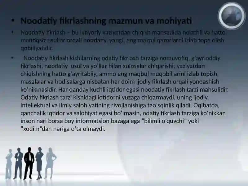 Noodatiy fikrlash 4