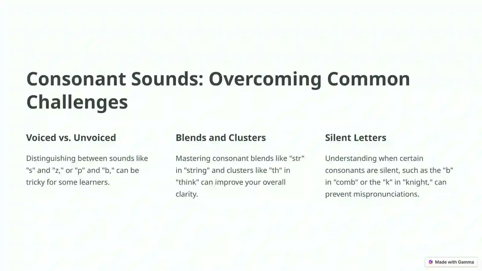 Pronunciation: The Building Blocks of Clear Communication 4