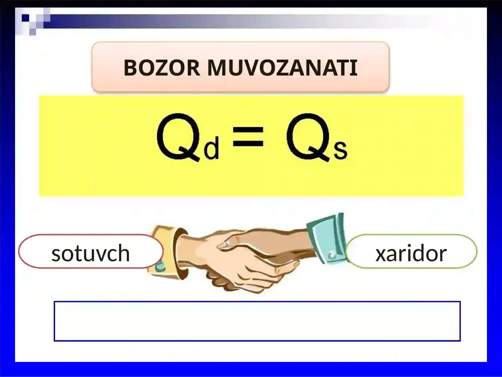 Talab va ta’klif modellari 4