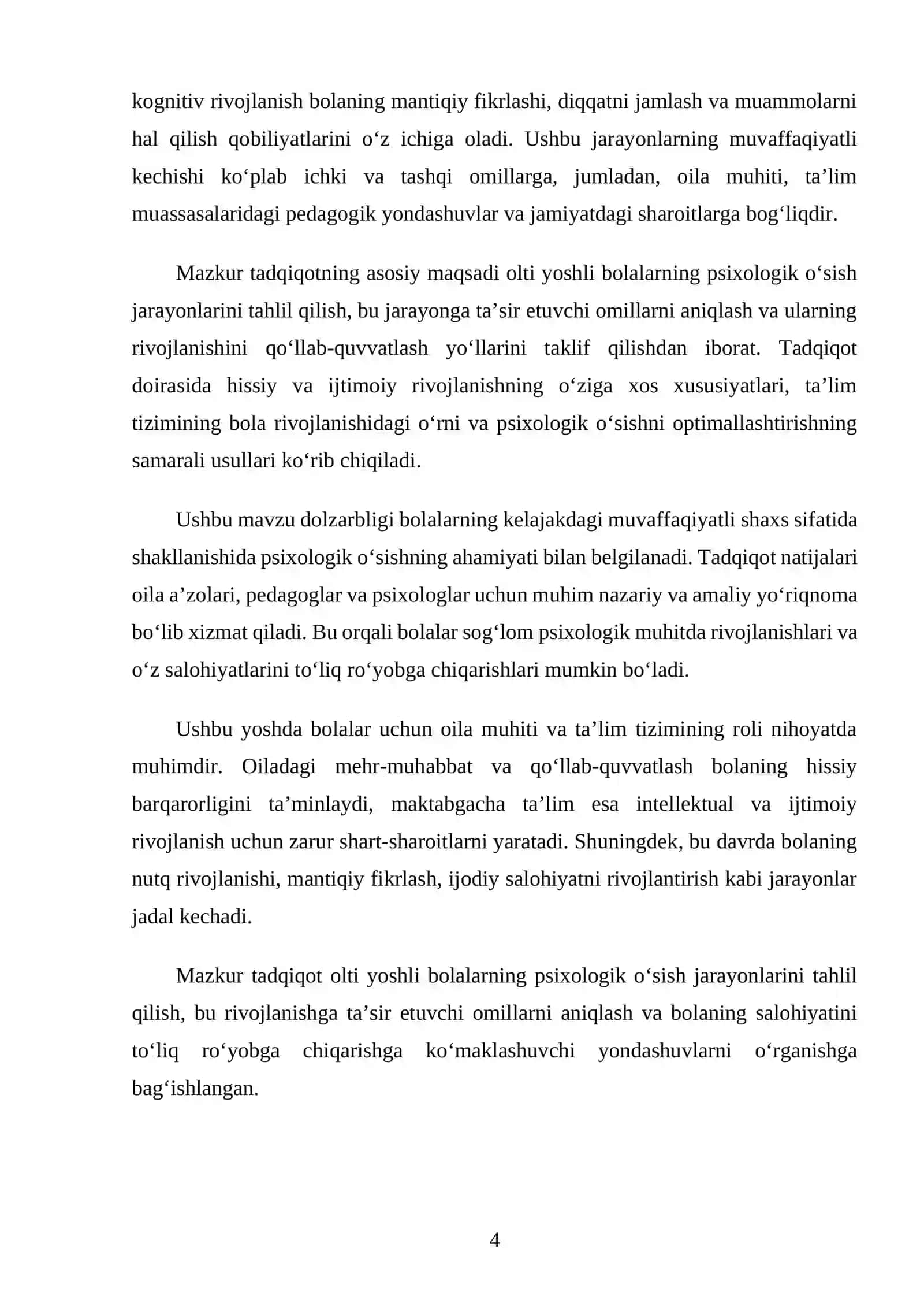 Olti yoshlilarning psixologik o'sishi 4