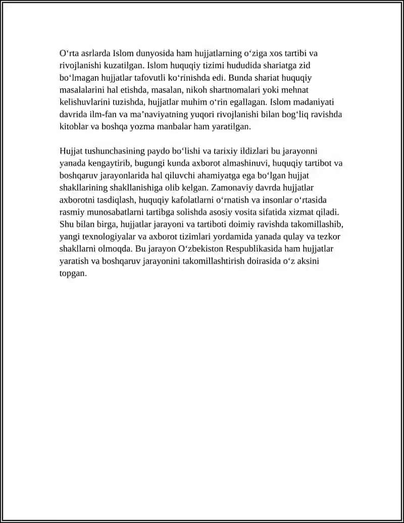 Hujjatlar Tarixi 4