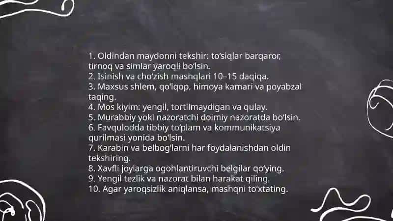 To‘siqlar yo‘lagidan o‘tish mashqini bajarish 4