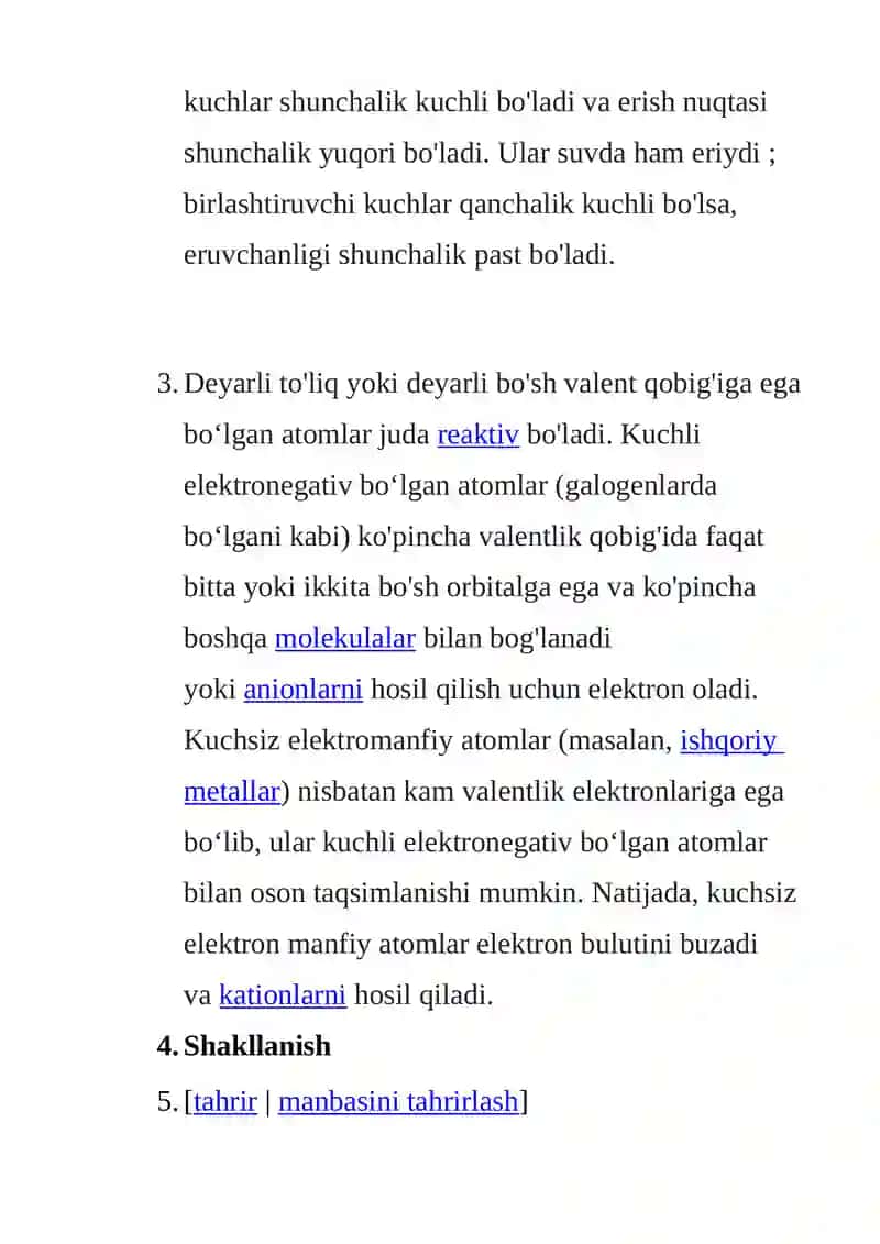 Ion va kovalent bog'lanish 4