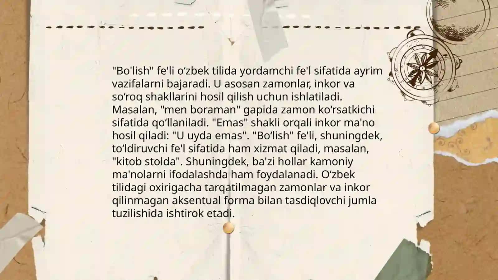Ingliz tilidagi "to be" fe'li 4