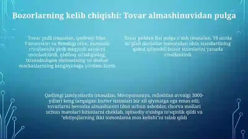Tovar ishlab chiqarishning kelib chiqishi 4