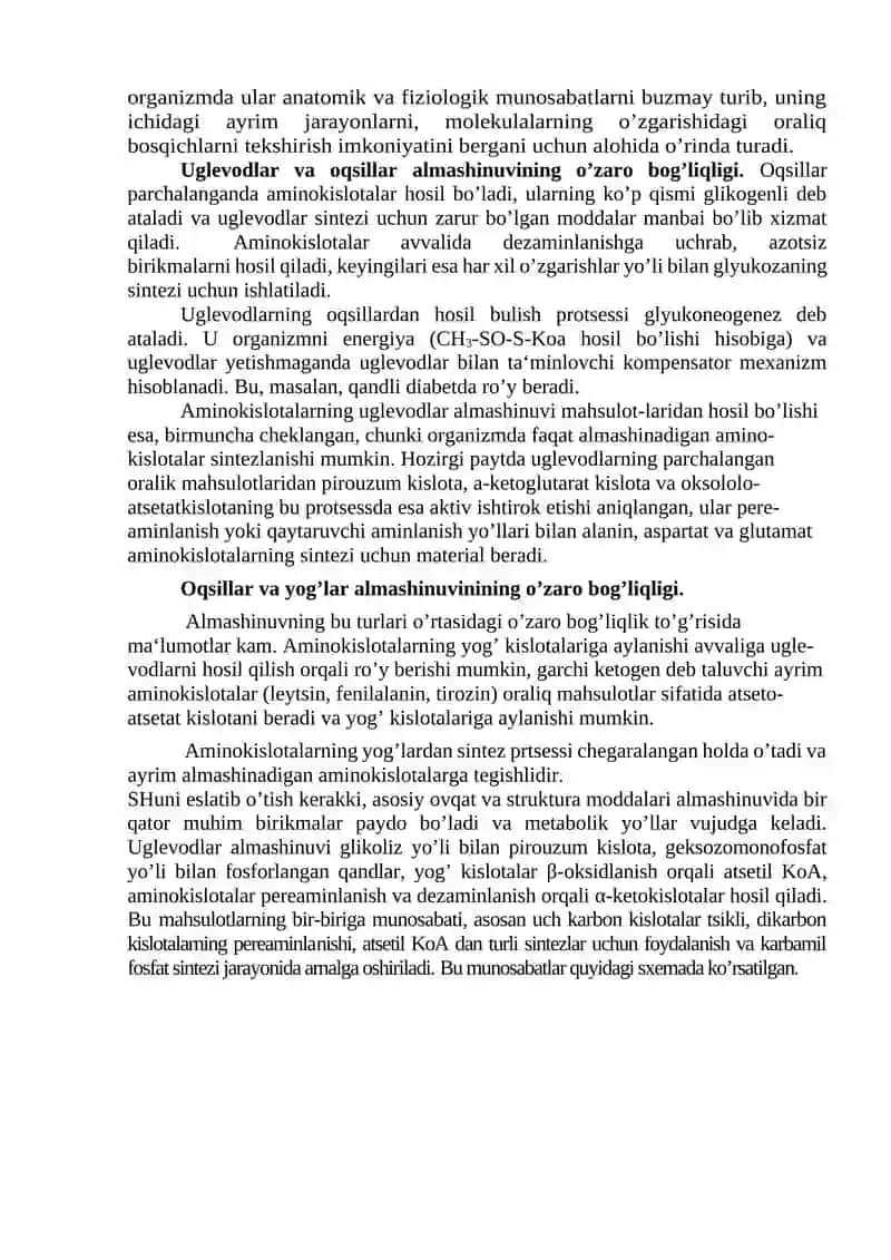 Energiya almashinuvining regulyasi 4