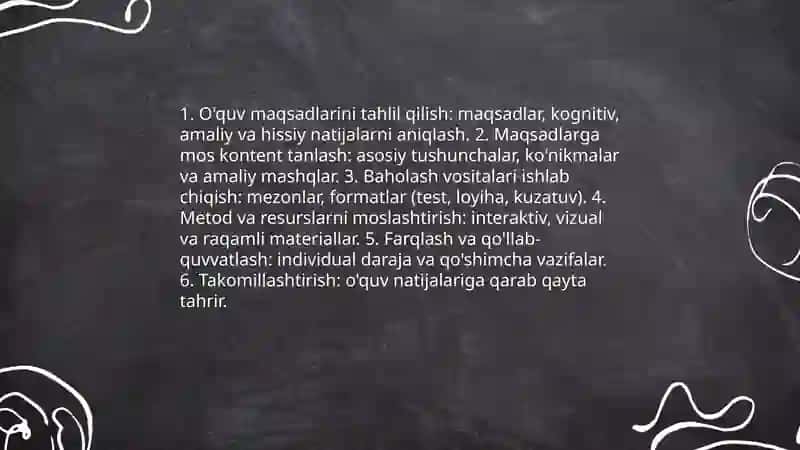 Faoliyatlar uchun didaktik taminot yaratish 4