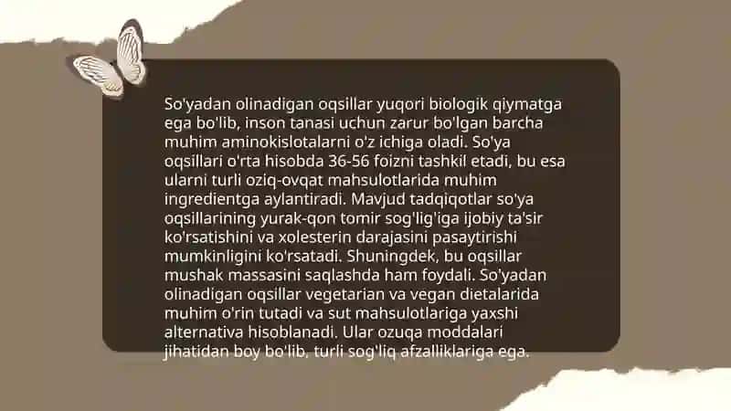 O'simliklardan olinadigan oqsillar 4