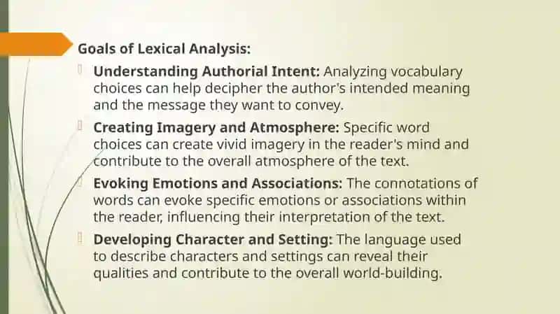 Lexical Level of Text Analysis 4