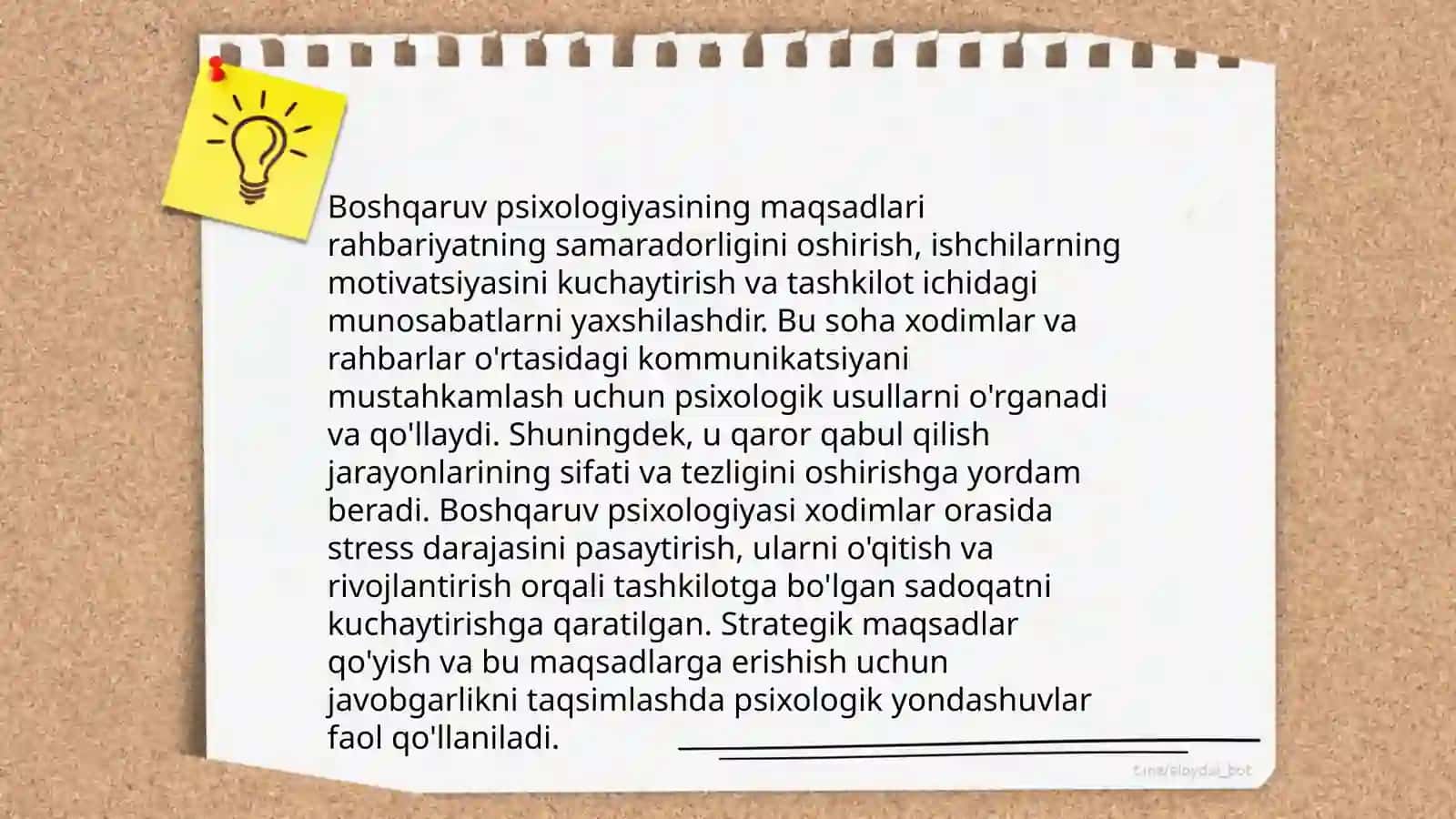 Boshqaruv psixologiyasi fanining predmeti, maqsadi va vazifalar 4