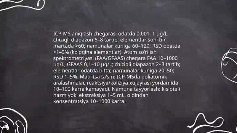 Tuproq va suvning ifloslanishida ion bog'lanishli birikmalarni aniqlash 4