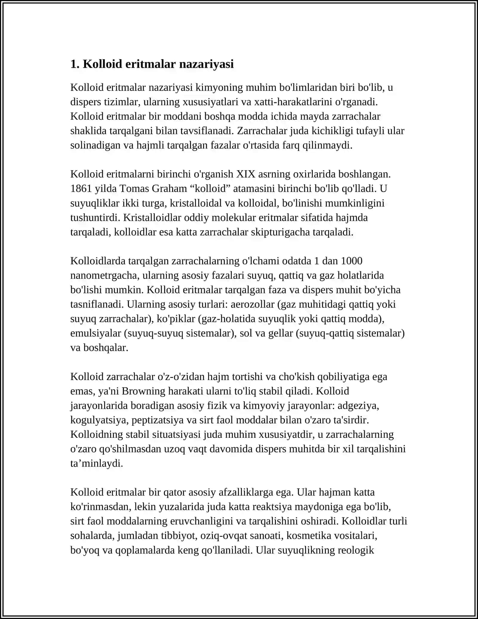 Kolloid eritmalarning nazariyasi 4