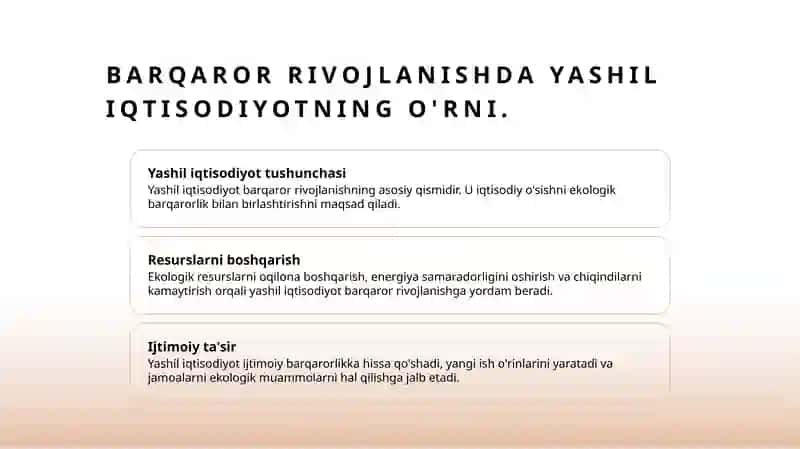 Yashil iqtisodiyot 4