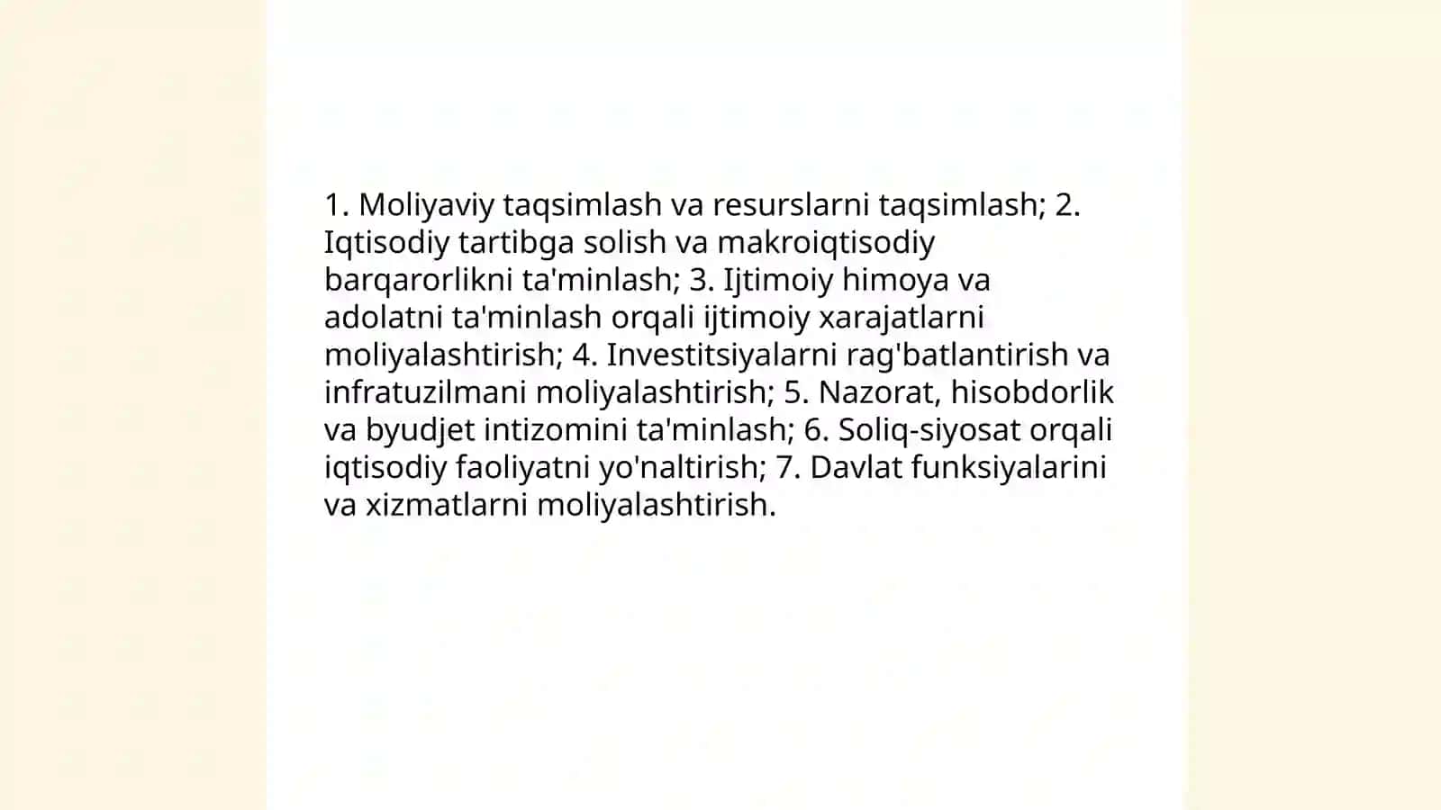 Byudjet tizimi va byudjetlarning taʼrifi hamda mohiyati 4