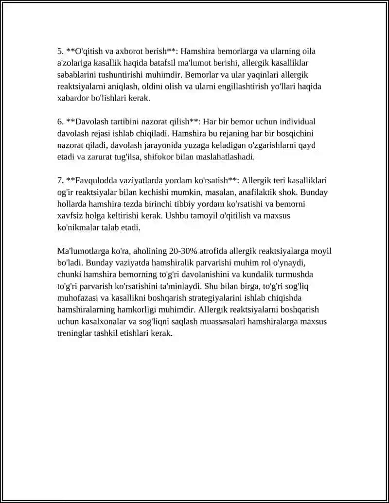 TERINING ALLERGIK KASALLIKLARIDA HAMSHIRALIK PARVARISHI HUSUSIYATI 4