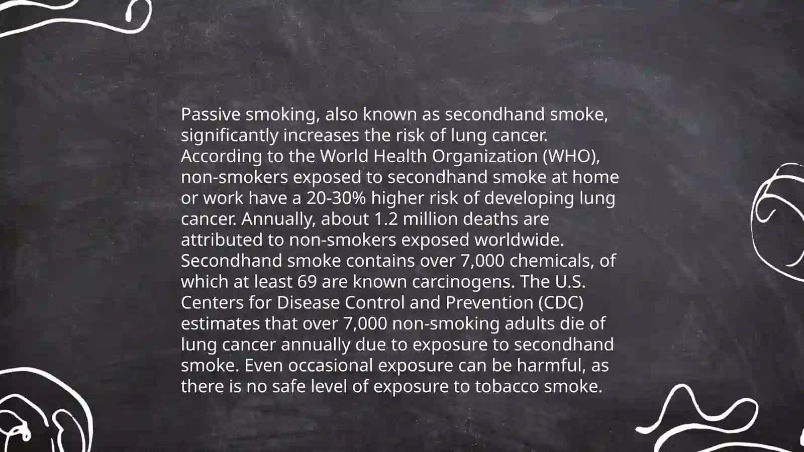 The dangers of passive smoking 4