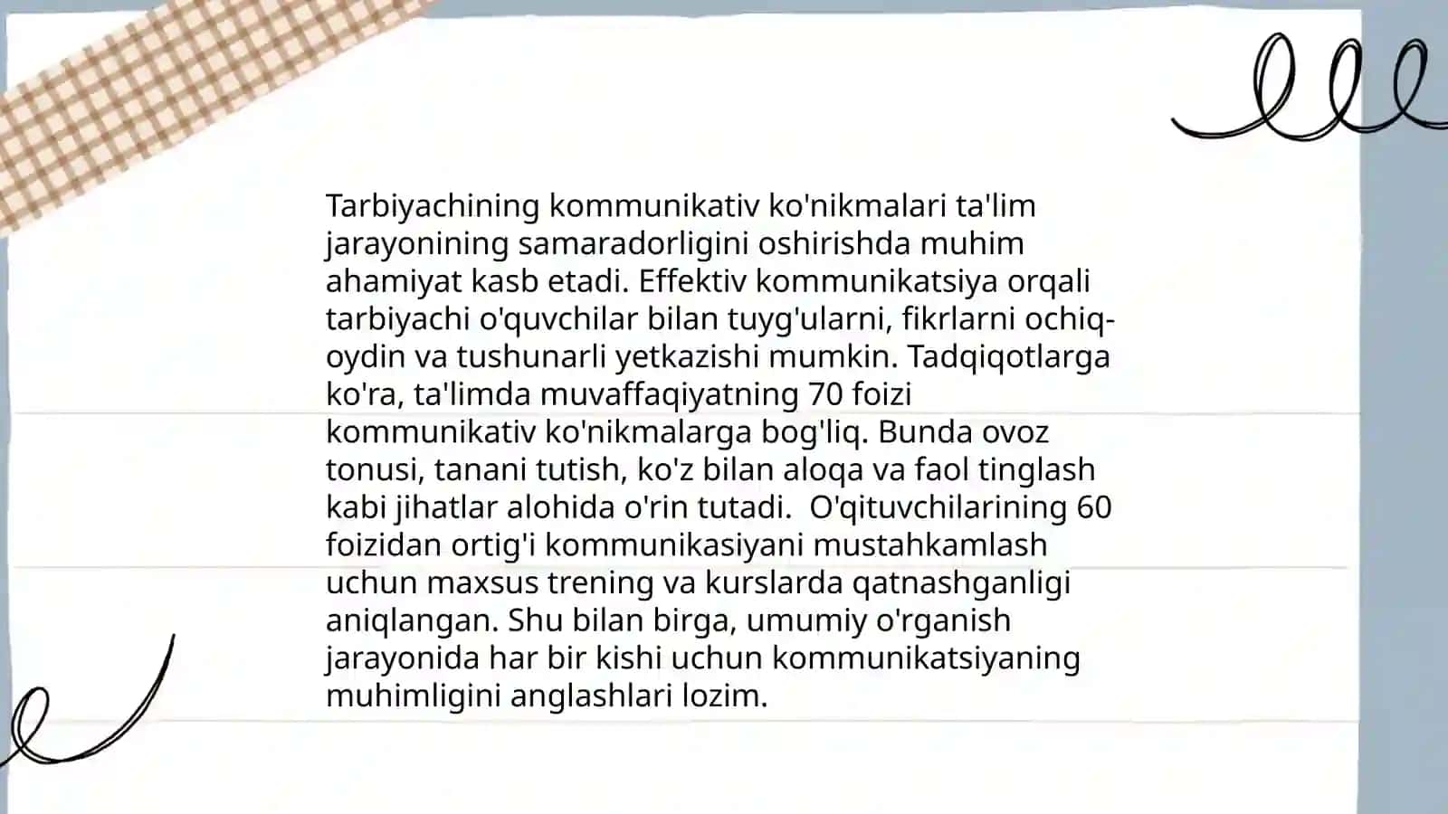 Tarbiyachining kasbi va shahsi sfatlari 4