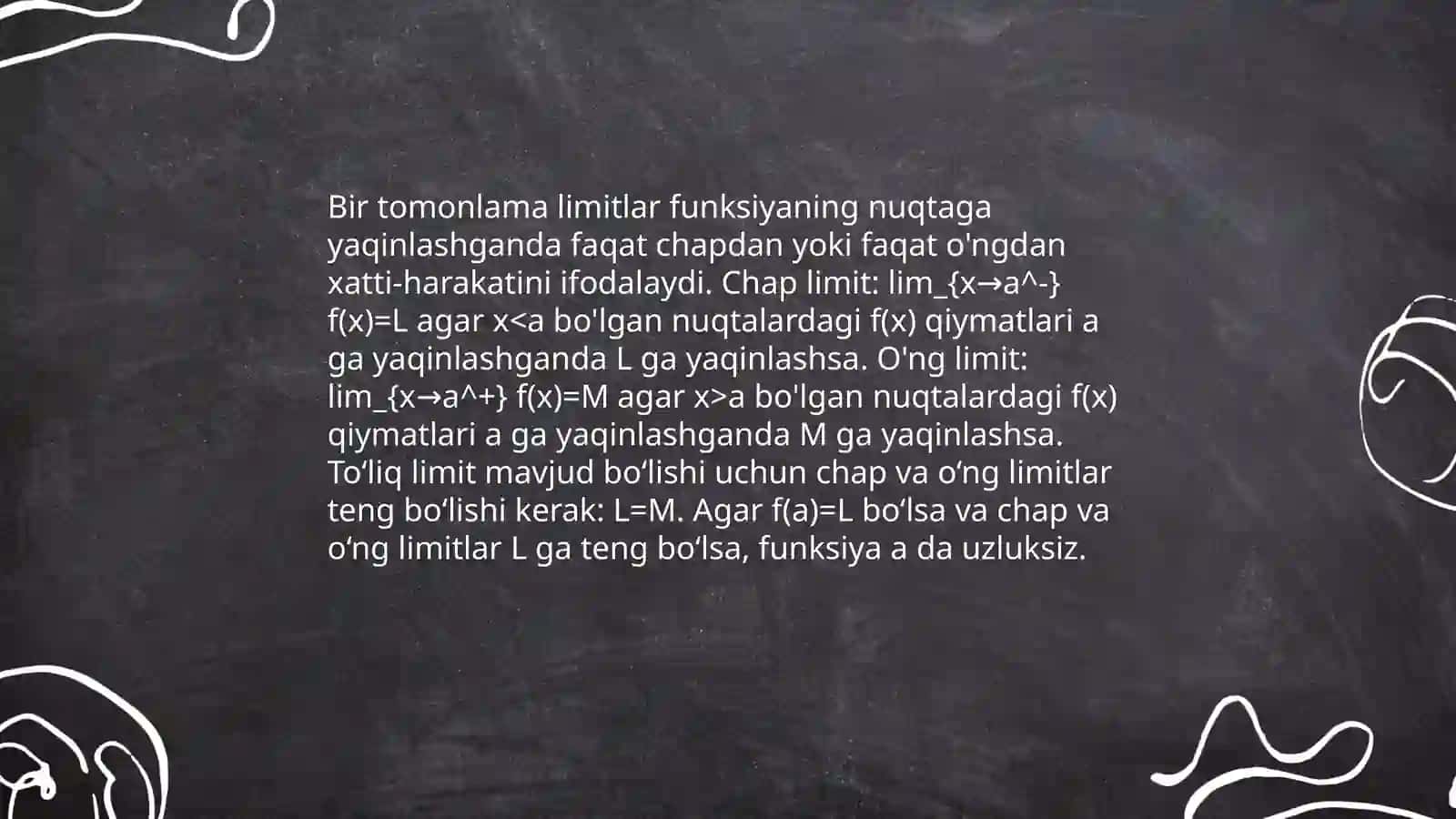 Funksiya limit va uni hisoblash 4