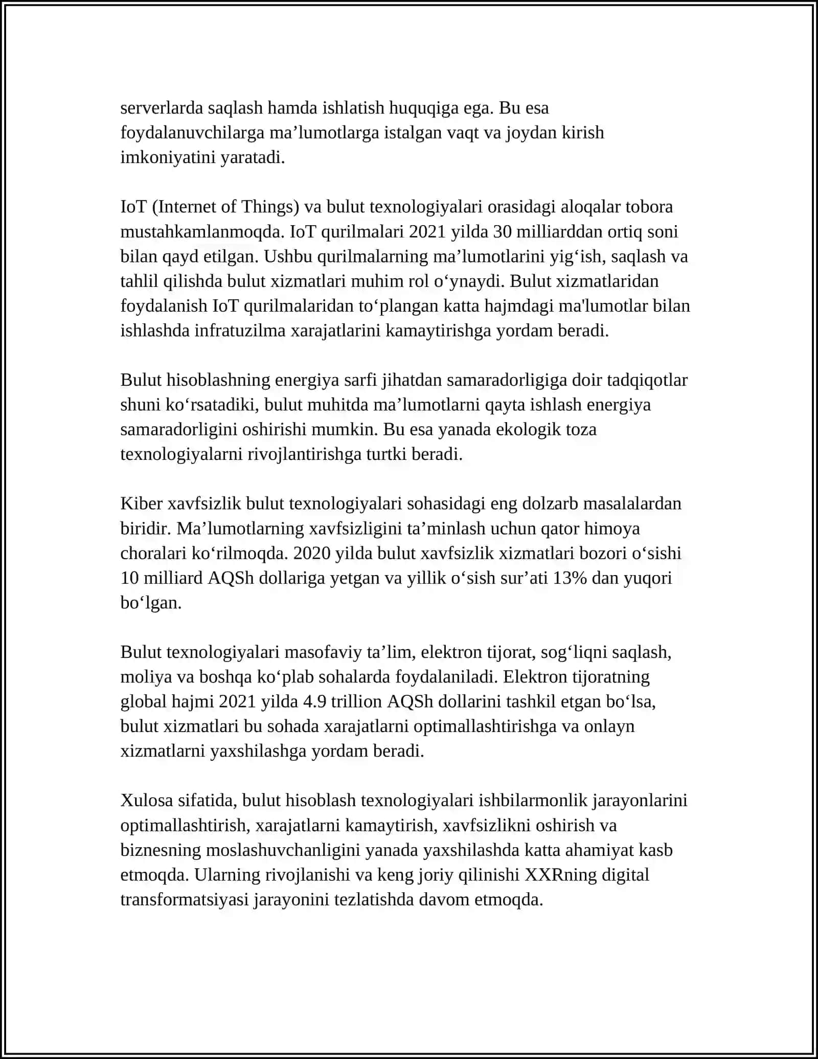 Bulut hisoblash texnologiyalari 4