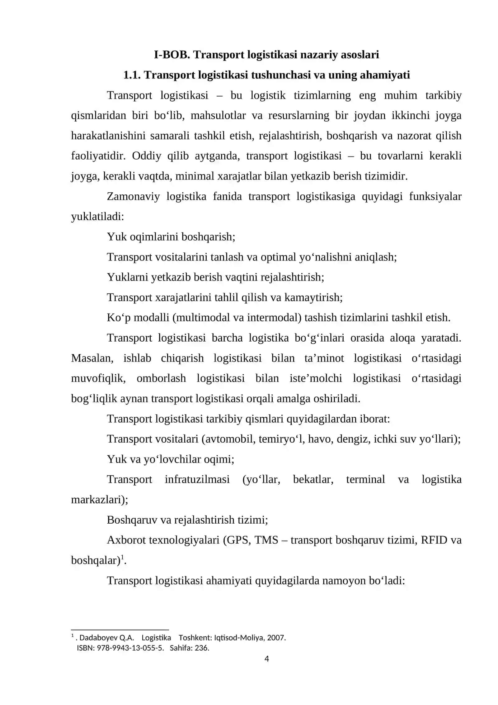 Transport Logistikasi 4