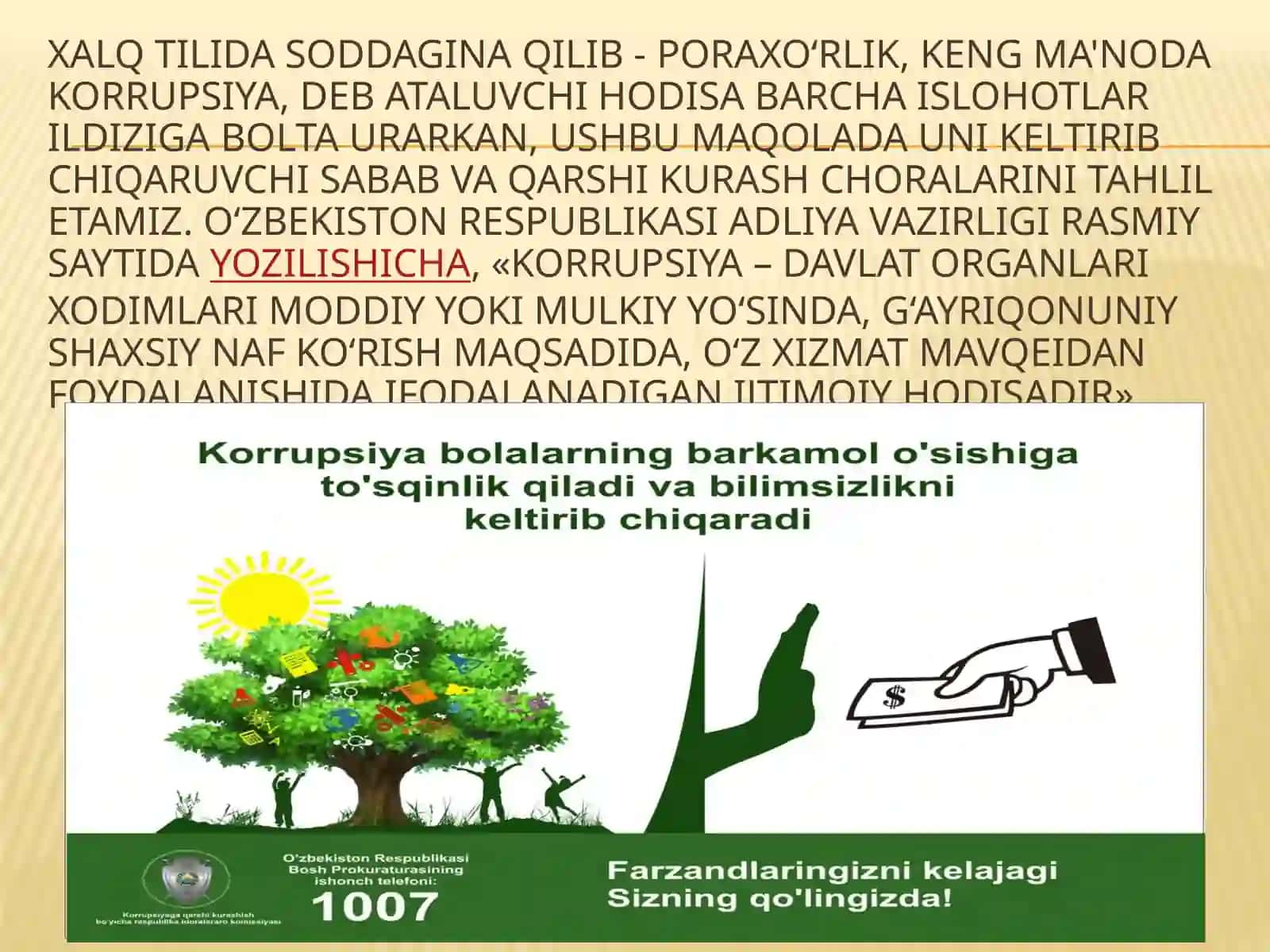Korrupsiyaning ko’rinishlari 4