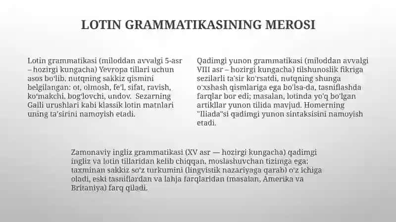 So'z turkumlarining evolyutsiyasi va divergensiyasi 4