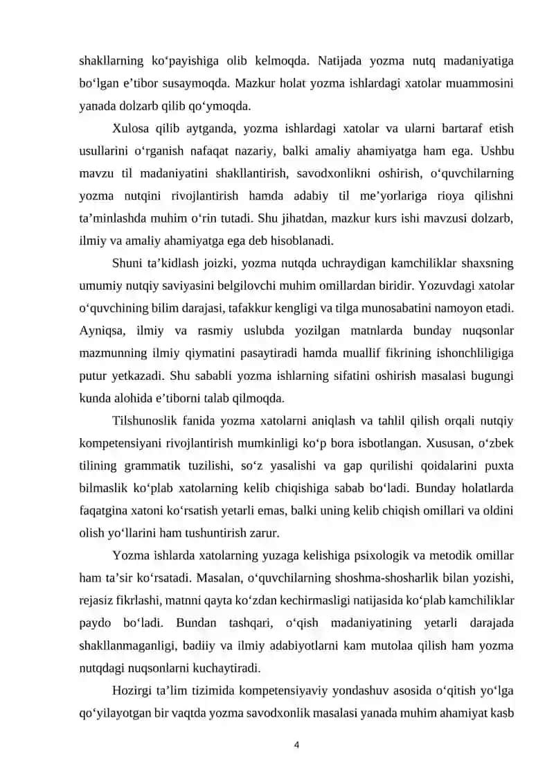 Yozma ishlardagi xatolarni bartaraf etishning samarali usullari 4