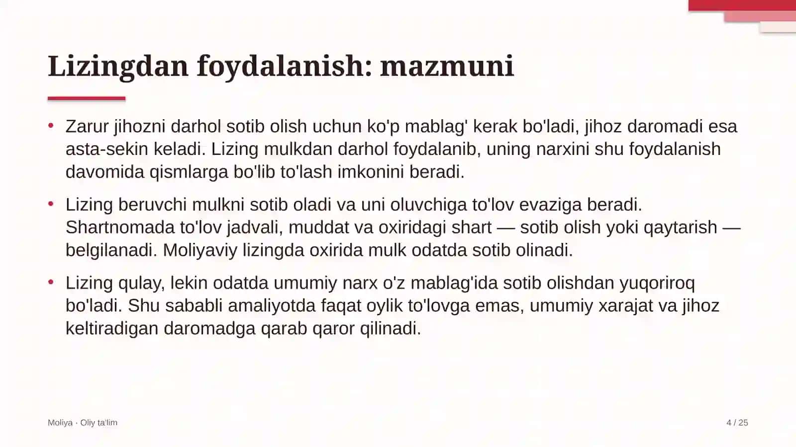 valyuta ayirboshlash shoxobchalarida lizingdan foydalanish 4559 4