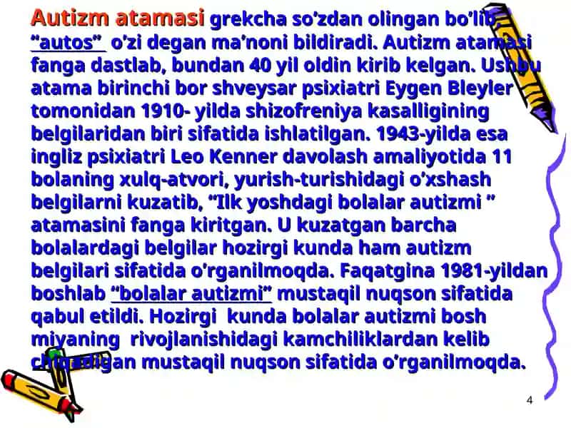 Autizm sindromli bolalar 4