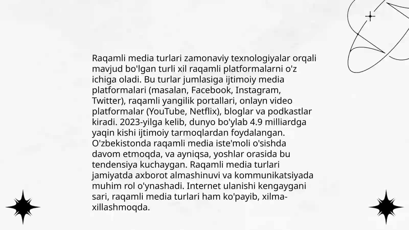 An'anaviy va raqamli media 4