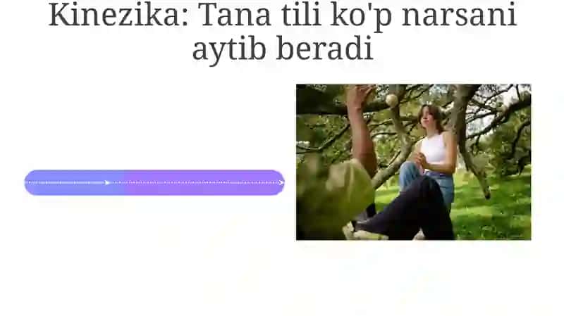 Noverbal muloqot. Muloqotni boyituvchi omillar 4