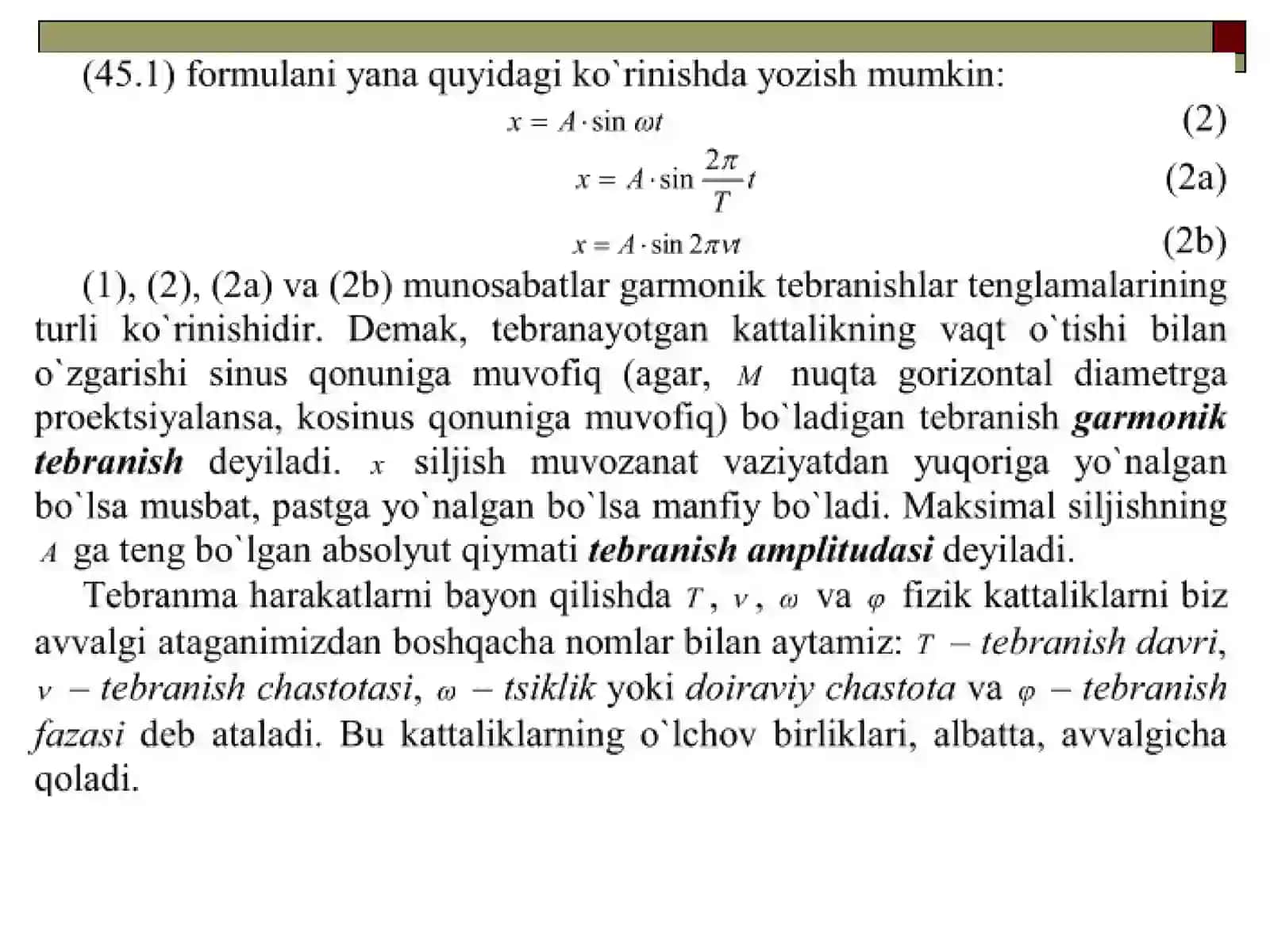 Tеbranishlar va to`lqinlar 4