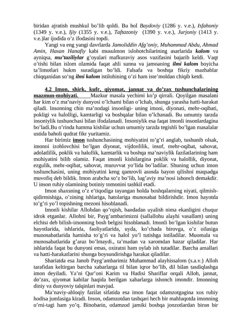 Islom dinining aqidaviy yo`nalishlari va makablari 4
