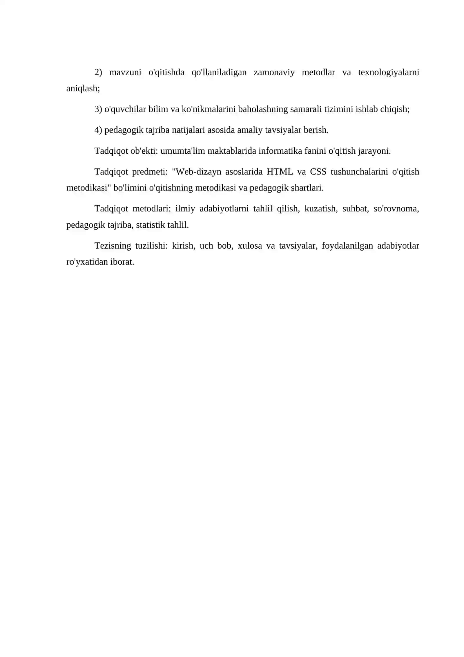 WEB-DIZAYN ASOSLARIDA HTML VA CSS TUSHUNCHALARINI O'QITISH METODIKASI 4