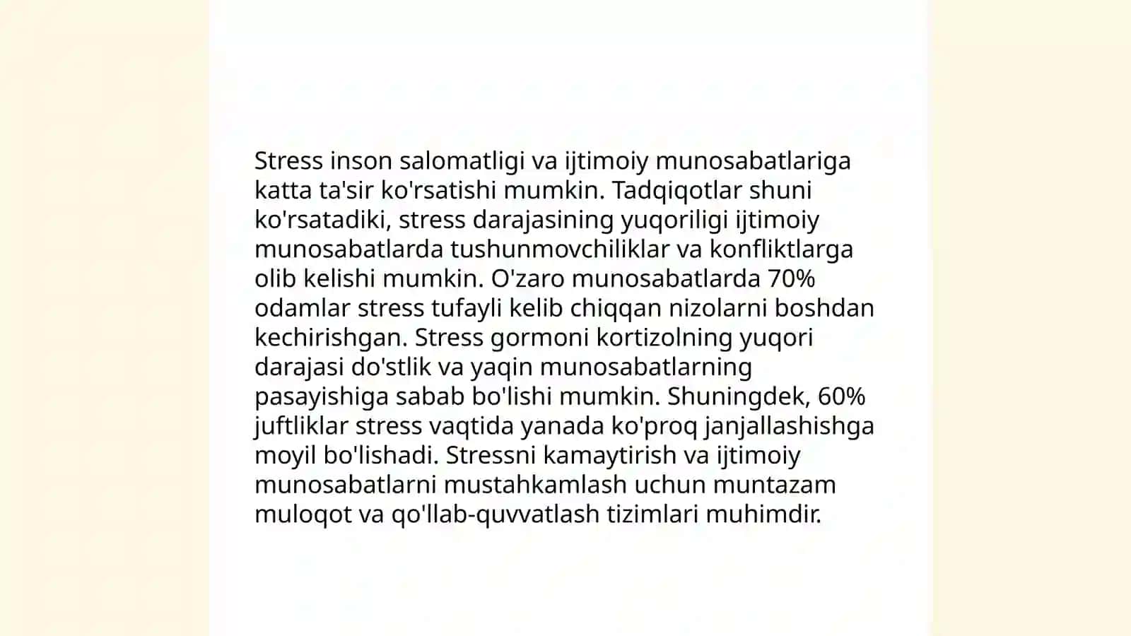Stressning inson hayotiga ta'siri 4