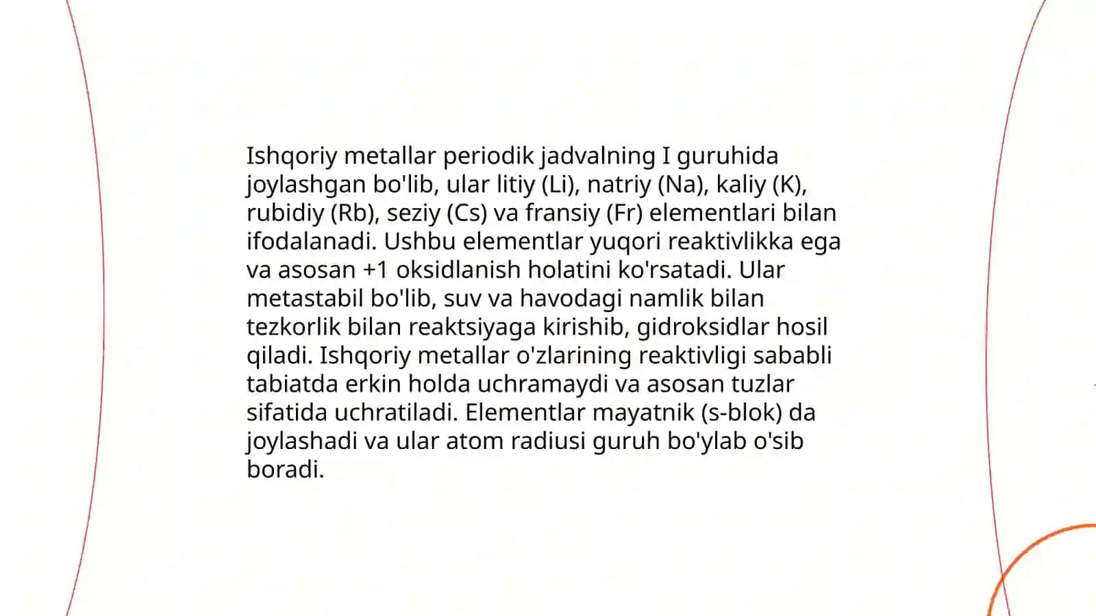 Ishqoriy metallar 4
